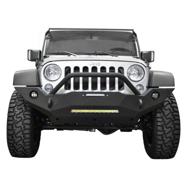 DV8 Offroad Jeep Wrangler FS-18 Hammer Forged Front Bumper FBSHTB-18 ...