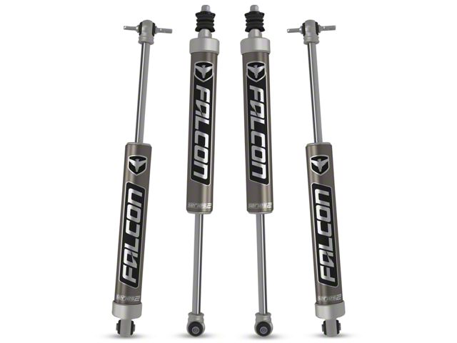 Falcon Shocks 2.1 Monotube Front and Rear Shocks for 3 to 3.50-Inch Lift (07-18 Jeep Wrangler JK)