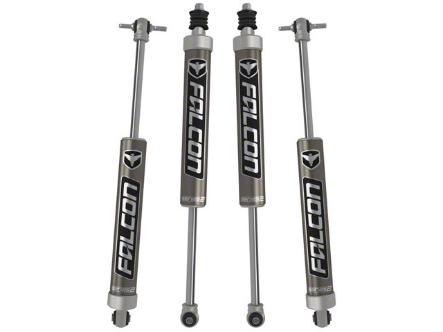 Falcon Shocks 2.1 Monotube Front and Rear Shocks for 4 to 6-Inch Lift (07-18 Jeep Wrangler JK 4-Door)
