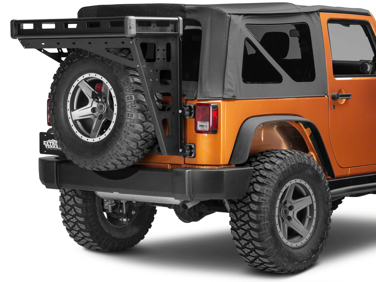 jeep wrangler jk rear cargo rack