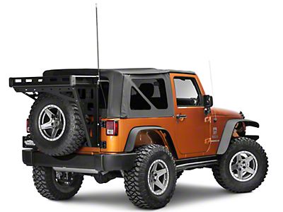 Teraflex Jeep Wrangler Alta Cargo Rack CB Antenna Mount Kit 4830020 (07-18 Jeep  Wrangler JK)