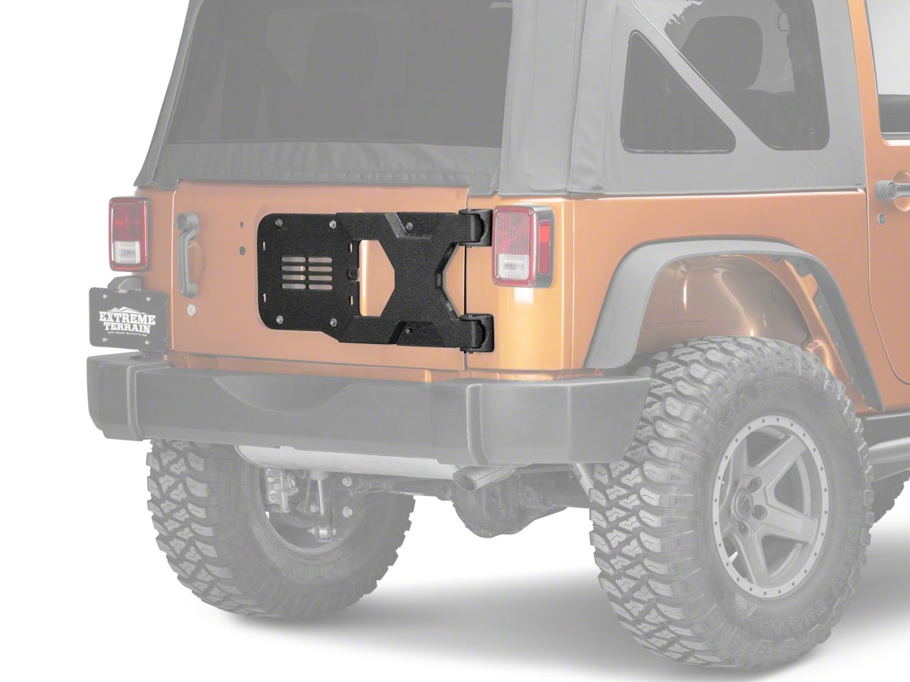 Barricade Jeep Wrangler HD Tire Carrier for OEM Tire Mount J106891 (07-18 Jeep  Wrangler JK) Free Shipping