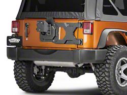 RedRock 4x4 Jeep Wrangler Rocker Guard - Textured Black J100187 (07-18 ...