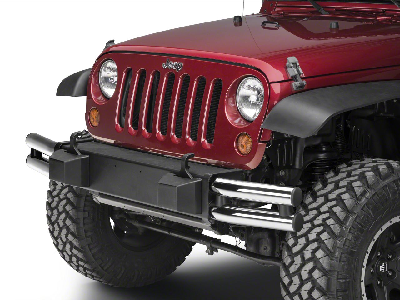 chrome tube bumpers for jeep wrangler