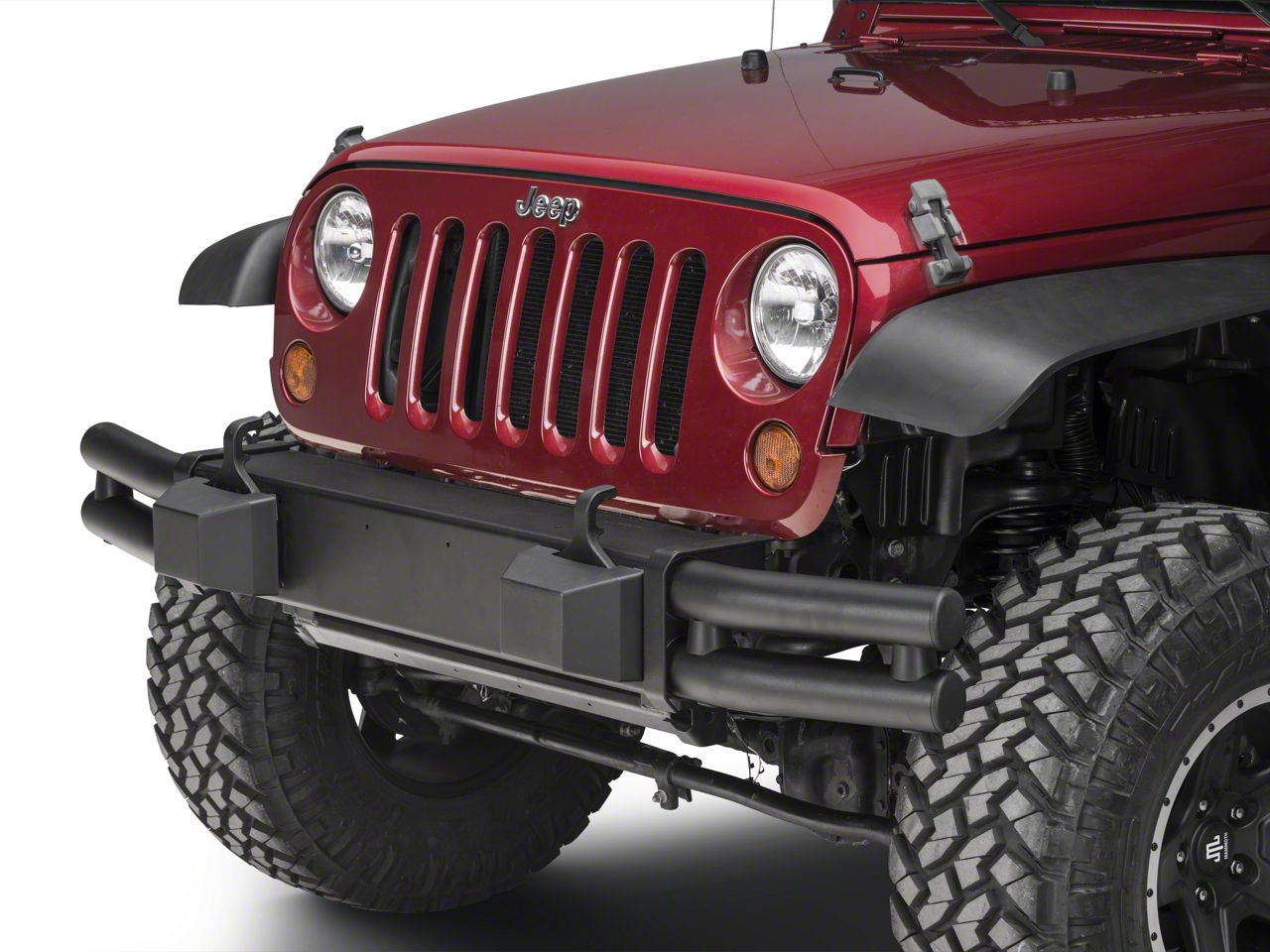 Mopar Jeep Wrangler Tubular Front Bumper - Black 82209914ae (07-18 Jeep 