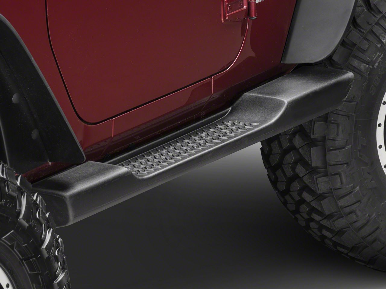 Mopar Jeep Wrangler Factory Style Molded Side Step Bars; Black 82210565AD  (07-18 Jeep Wrangler JK 2-Door) - Free Shipping