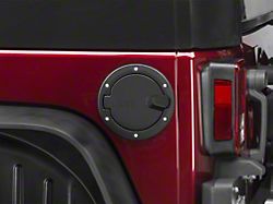 Mopar Fuel Door with Jeep Logo; Satin Black (07-18 Jeep Wrangler JK)