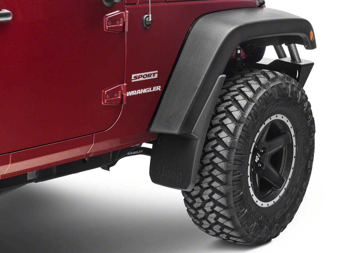 jeep wrangler with mud flaps