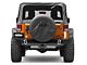 Mopar Jeep Logo Spare Tire Cover; Black Denim; 30 to 31-Inch Tire Cover (07-24 Jeep Wrangler JK & JL)