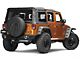 Mopar Jeep Logo Spare Tire Cover; Black Denim; 30 to 31-Inch Tire Cover (07-24 Jeep Wrangler JK & JL)