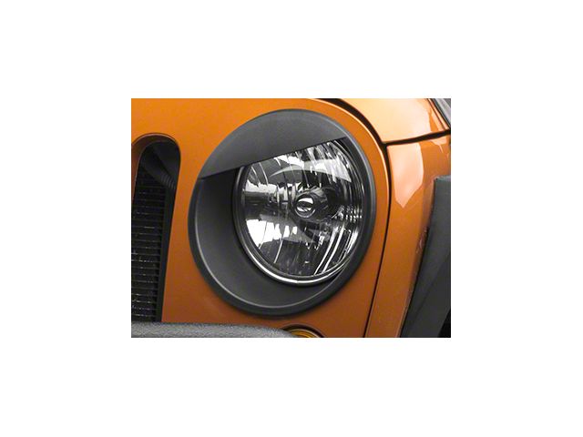 RedRock Angry Eyes Headlight Conversion; Black (07-18 Jeep Wrangler JK)