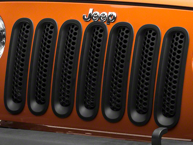 Jeep Matte Black >> Redrock 4x4 Jeep Wrangler Mesh Grille Inserts Matte Black J106935 Jeep Matte Black >> Redrock 4x4 Jeep Wrangler Mesh Grille Inserts Matte Black J106935