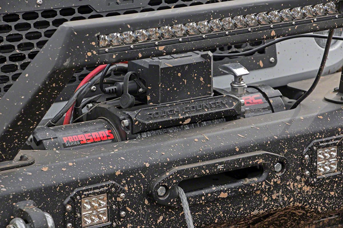 Rough Country Winch 9500lb Pro Series With Synthetic Rope, Aksesoris