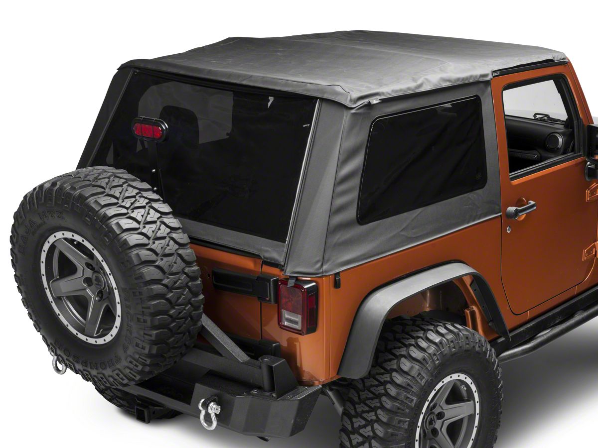 Bestop Jeep Wrangler Trektop NX Glide Soft Top; Black Diamond 54922-35  (07-18 Jeep Wrangler JK 2-Door) - Free Shipping