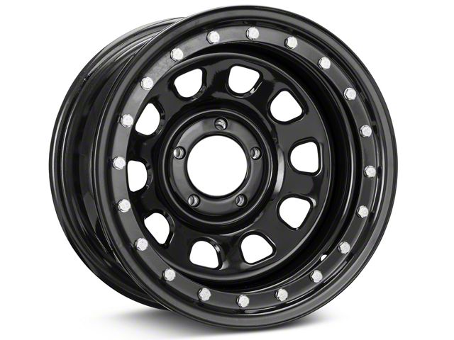 Pro Comp Wheels Steel Series 252 Street Lock Gloss Black Wheel; 15x8 (84-01 Jeep Cherokee XJ)