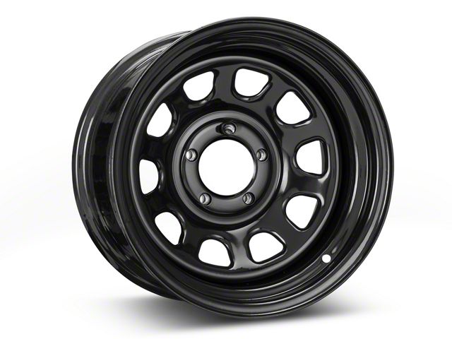 Pro Comp Wheels Steel Series 51 District Gloss Black Wheel; 15x8 (87-95 Jeep Wrangler YJ)