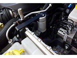 J&L 3.0 Oil Separator; Clear/Satin Anodized; Driver Side (12-18 3.6L Jeep Wrangler JK)