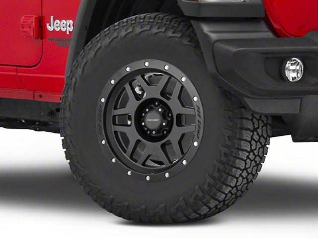 Pro Comp Wheels Phaser Satin Black Wheel; 17x9 (18-24 Jeep Wrangler JL)