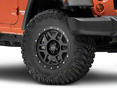 Mammoth Jeep Wrangler Synister Charcoal Wheel; 17x9 J143262 (07-18 Jeep  Wrangler JK)