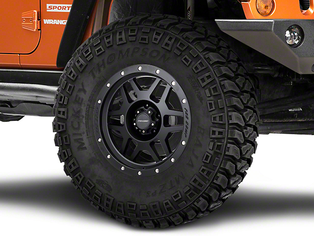 Pro Comp Wheels Phaser Satin Black Wheel; 18x9 (07-18 Jeep Wrangler JK)