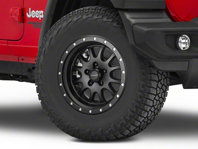Pro Comp Wheels Syndrome Satin Black Wheel; 17x9 (18-24 Jeep Wrangler JL)