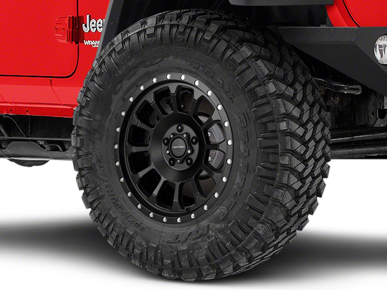 Pro Comp Wheels Jeep Wrangler Rockwell Satin Black Wheel; 18x9 5034 ...