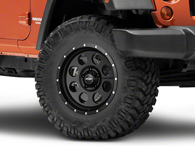 Pro Comp Wheels Proxy Satin Black Wheel; 17x9 (07-18 Jeep Wrangler JK)