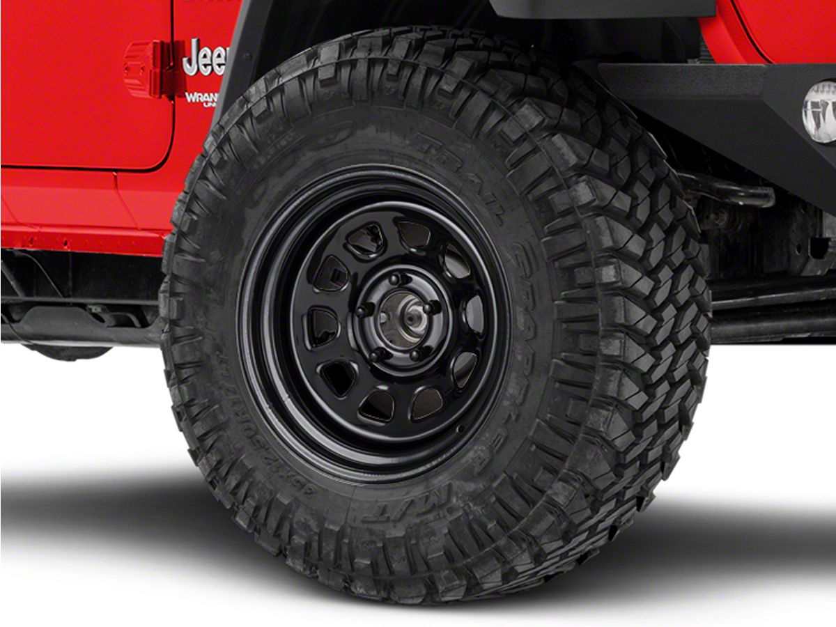 Arriba 73+ imagen steel wheels for jeep wrangler