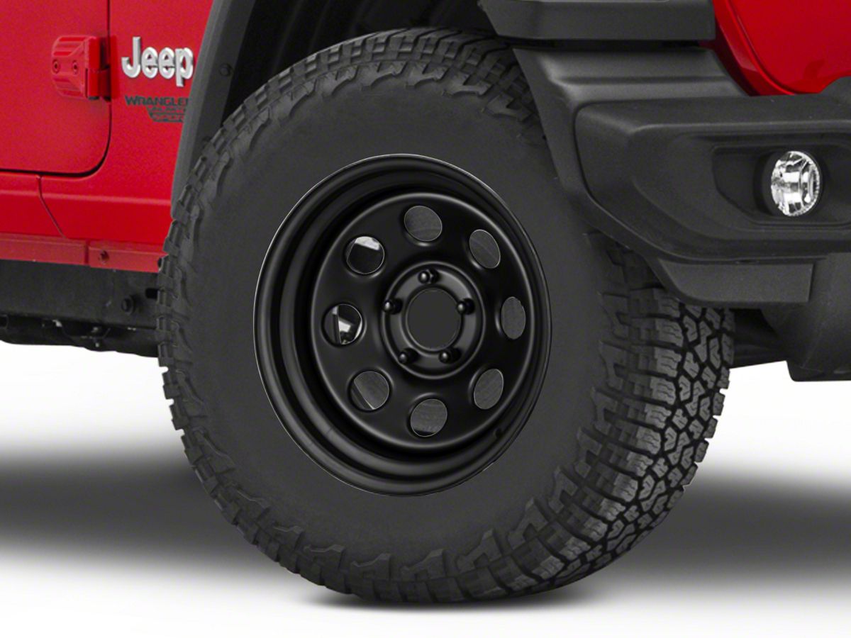Pro Comp Wheels Jeep Wrangler Series 97 Rock Crawler Flat Black Wheel; 17x9  97-7973F (18-23 Jeep Wrangler JL) - Free Shipping