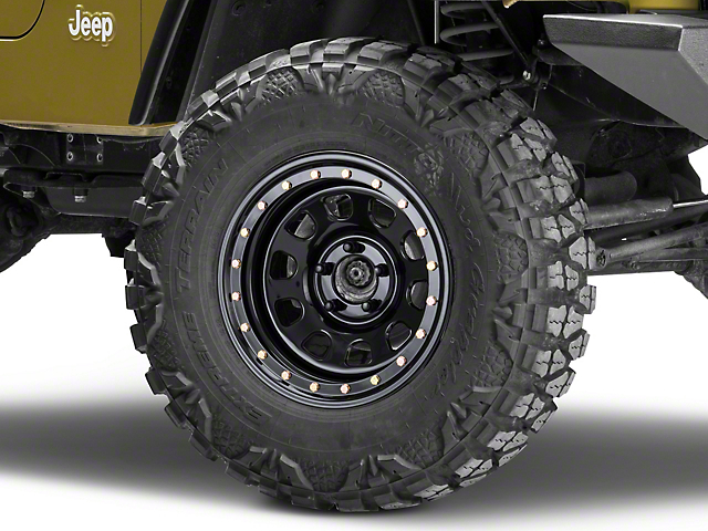 Pro Comp Wheels Steel Series 252 Street Lock Gloss Black Wheel; 16x8 (97-06 Jeep Wrangler TJ)