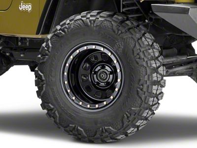 Pro Comp Wheels Steel Series 252 Street Lock Gloss Black Wheel; 15x10 (97-06 Jeep Wrangler TJ)