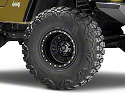 Pro Comp Wheels Steel Series 252 Street Lock Flat Black Wheel; 15x10 (97-06 Jeep Wrangler TJ)