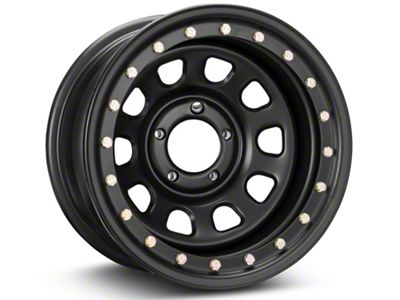 Pro Comp Wheels Steel Series 252 Street Lock Flat Black Wheel; 15x8 (84-01 Jeep Cherokee XJ)
