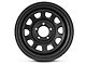 Pro Comp Wheels Steel Series 51 District Flat Black Wheel; 15x8 (84-01 Jeep Cherokee XJ)