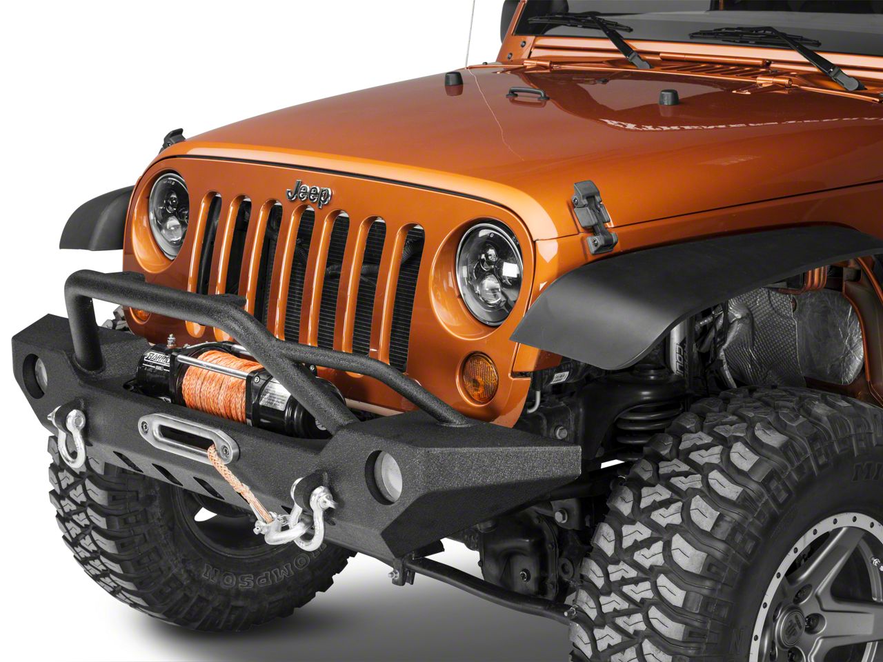 Barricade Jeep Wrangler Adventure HD Front Bumper J107329 (07-18 Jeep ...