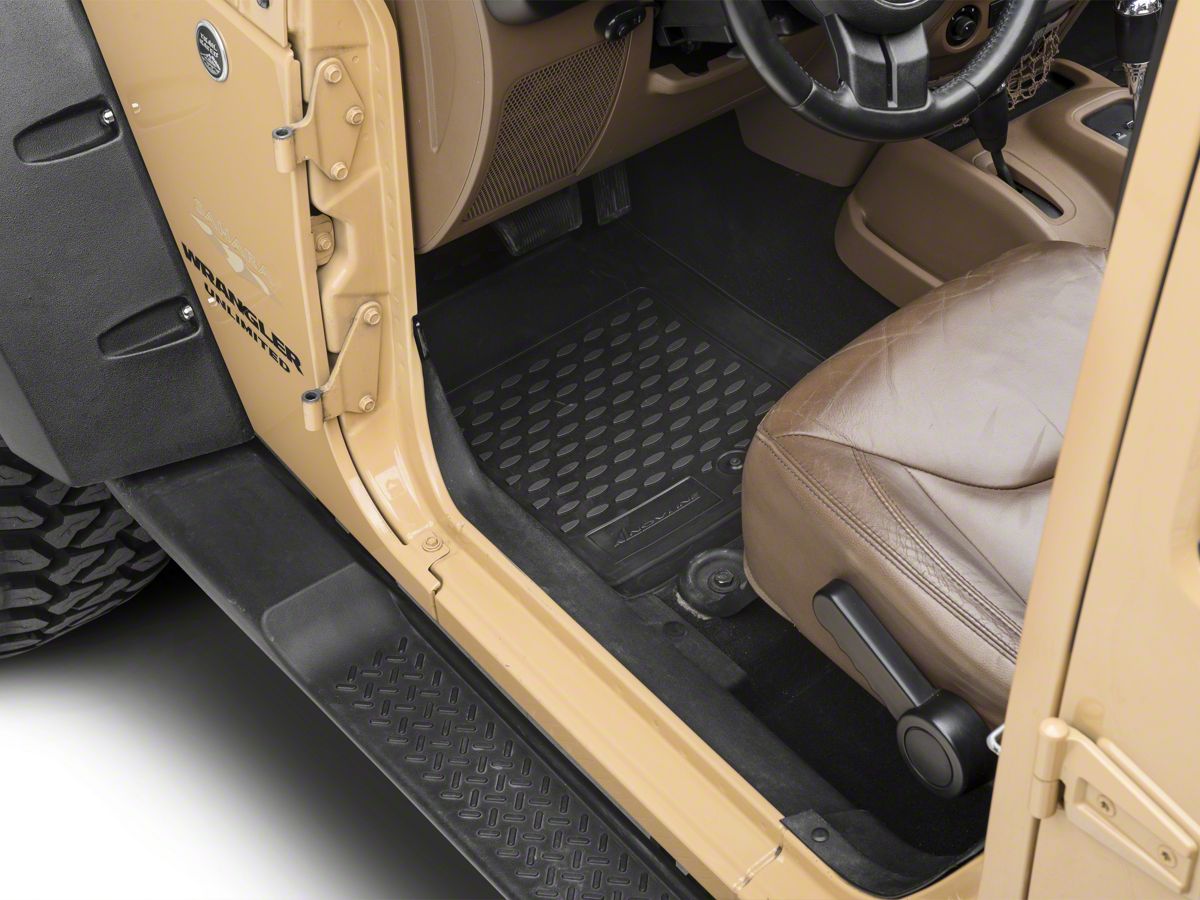 Profile Front Floor Mats Black 07 18 Jeep Wrangler Jk