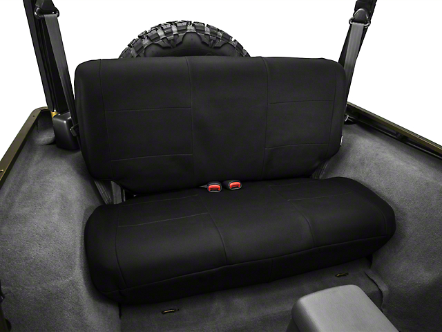 Smittybilt G.E.A.R Custom Fit Rear Seat Cover; Black (97-06 Jeep Wrangler TJ)