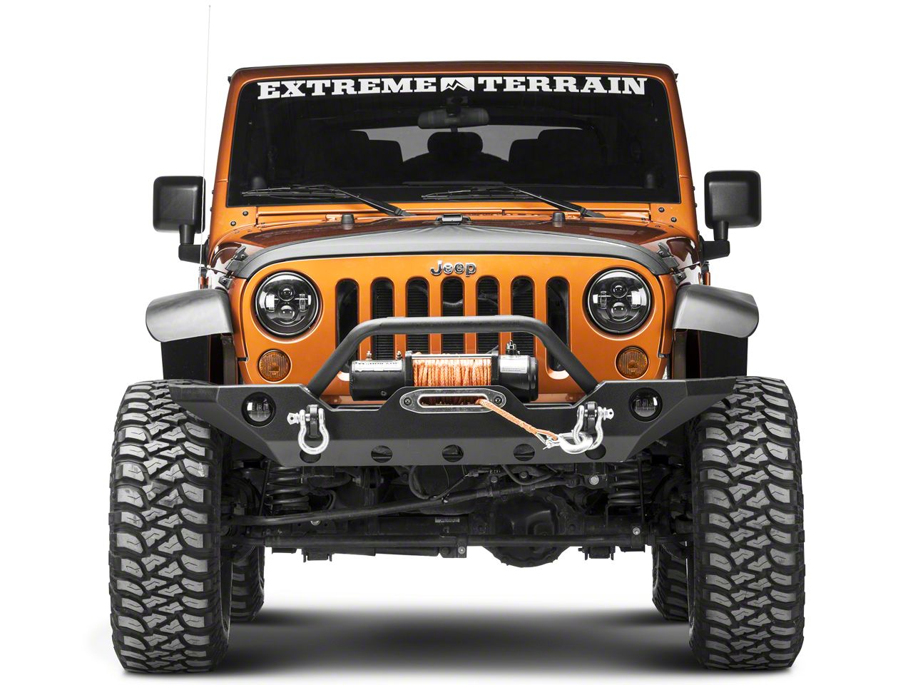 Rugged Ridge Jeep Wrangler Hood Bra - Black  (07-18 Jeep Wrangler JK )