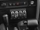 Rugged Ridge Lower Switch Panel with Etched Rocker Switches (07-10 Jeep Wrangler JK w/ Automatic Transmission)