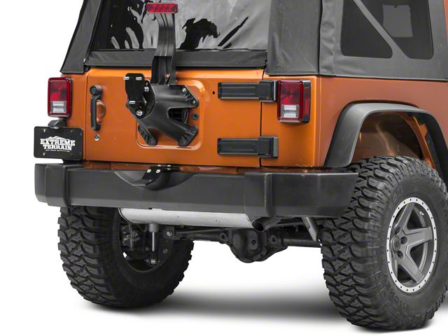 SkyJacker Tailgate Saver Spare Tire Support and Spare Tire Relocation Combo Kit (07-18 Jeep Wrangler JK)
