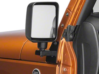 M.O.R.E. Mirror Mounting Brackets for Door-Off Applications (07-18 Jeep Wrangler JK)