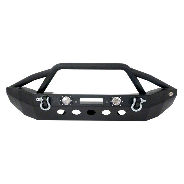 DV8 Offroad Jeep Wrangler LSF-8 Steel Mid Width Front Bumper with LED ...