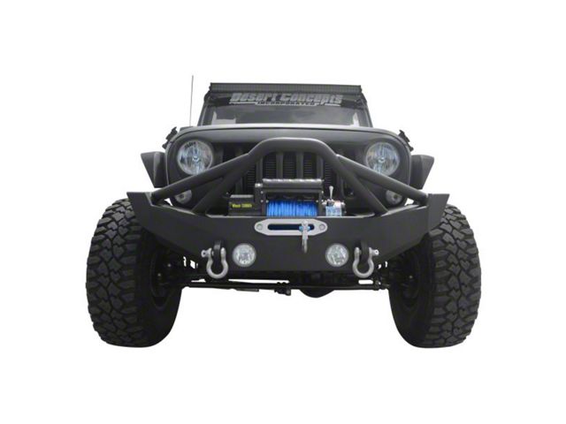 DV8 Offroad FS-12 Hammer Forged Mid Width Front Bumper with Fog Light Mounts (18-24 Jeep Wrangler JL)