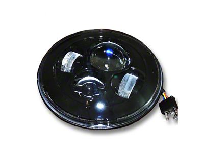DV8 Offroad LED Projector Headlights; Black Housing; Clear Lens (07-18 Jeep Wrangler JK)