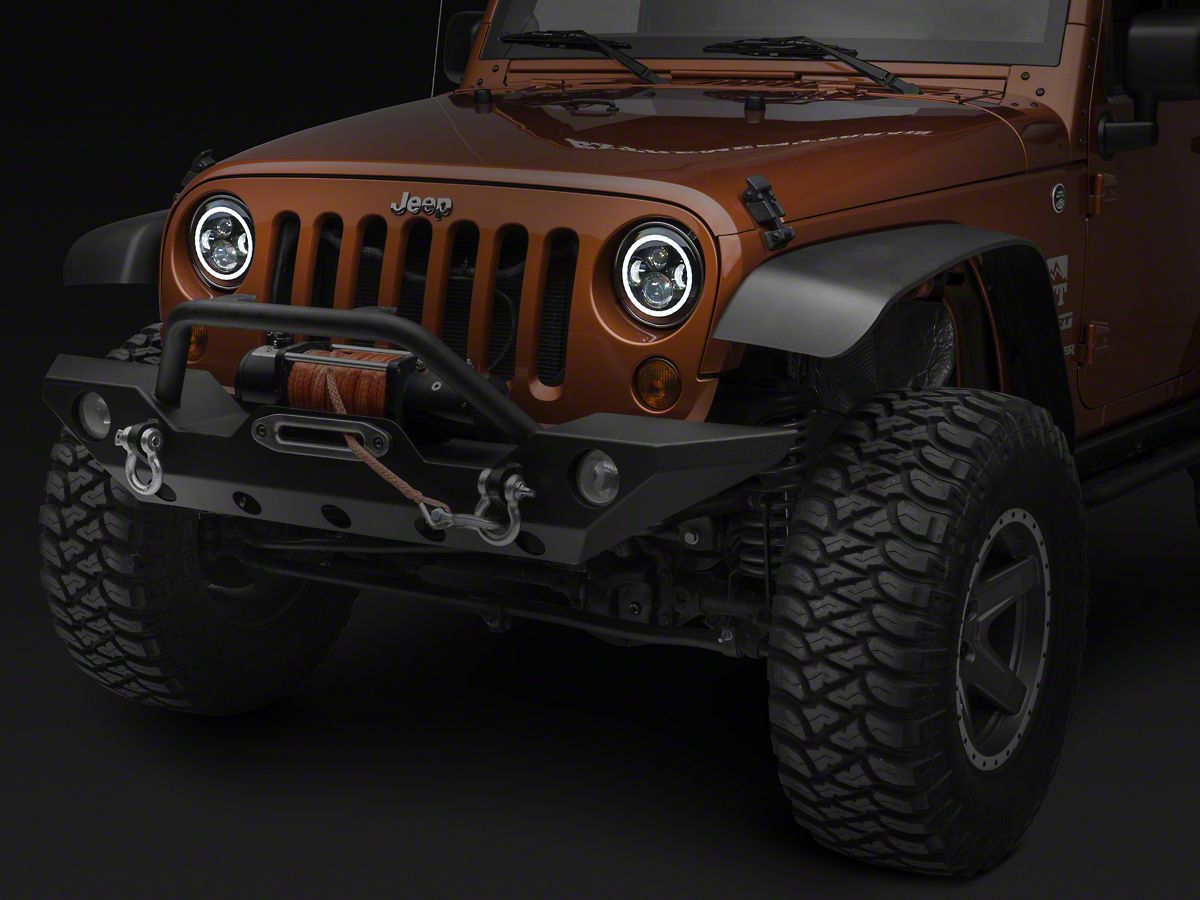 Jeep Halo Headlights >> Dv8 Off Road Led Projector Headlights W Halo 07 18 Jeep Wrangler Jk Jeep Halo Headlights >> Dv8 Off Road Led Projector Headlights W Halo 07 18 Jeep Wrangler Jk