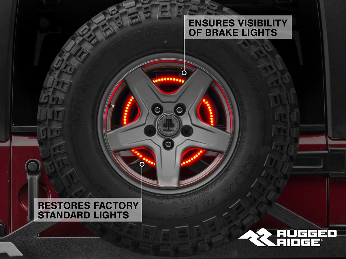 Rugged Ridge Jeep Wrangler Accessory Brake Light LED Ring 11585.04