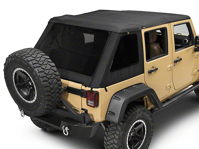 Trektop Nx Glide >> Bestop Jeep Wrangler TrekTop NX Glide Soft Top - Black Twill 54923-17 (07-18 Jeep Wrangler JK 4 ... Trektop Nx Glide >> Bestop Jeep Wrangler TrekTop NX Glide Soft Top - Black Twill 54923-17 (07-18 Jeep Wrangler JK 4 ...