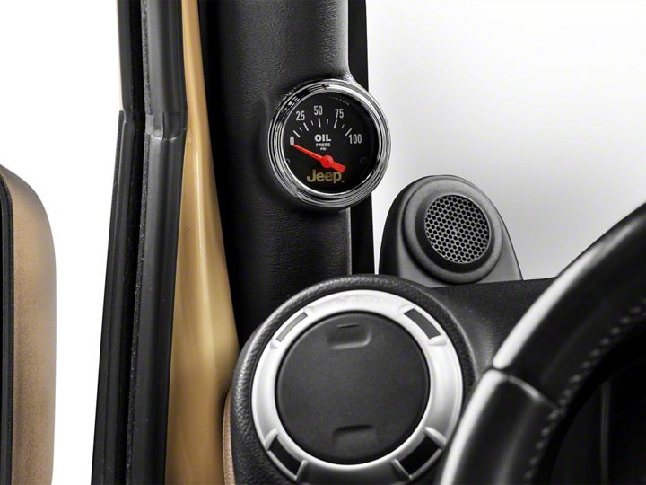 How to Install Auto Meter Oil Pressure Gauge Electrical Jeep Logo