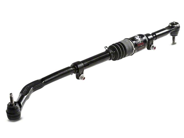 Steer Smarts YETI XD Drag Link with Griffin XD Attenuator for High-Steer or Drilled-Out OE Knuckle; Top Mount; Black Bellow (07-18 Jeep Wrangler JK)