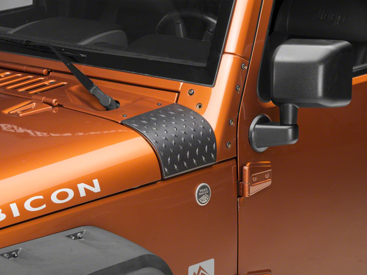 RedRock Jeep Wrangler Cowl Body Armor; Textured Black J108019 (07-18 Jeep  Wrangler JK) Free Shipping